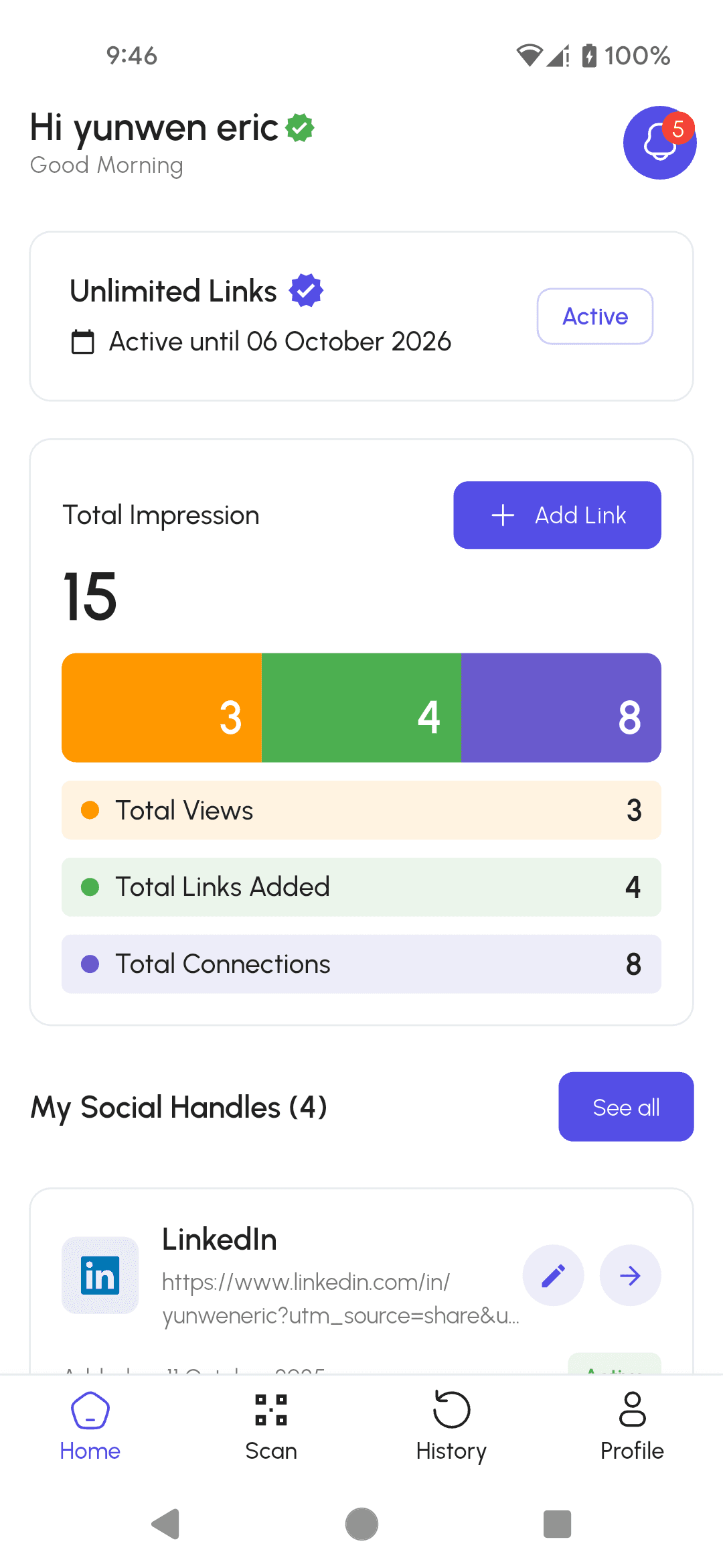 LinkUp App Screenshot 1